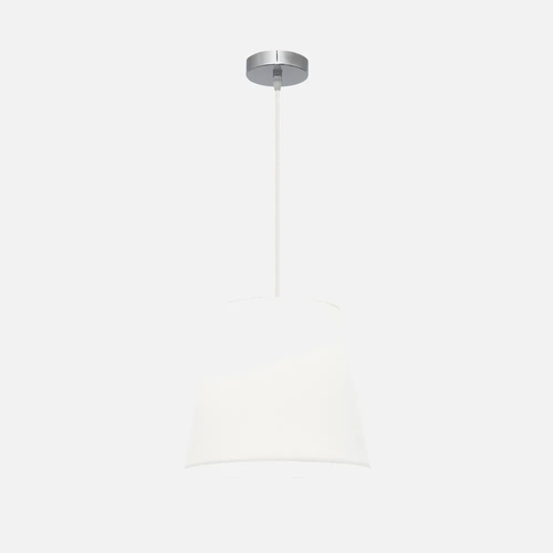 Abrila Maldívas Cromo / Blanco - Colgante Clásico 1xE27 35 cm