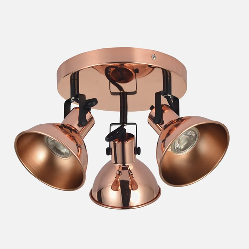 Abrila Arabia Cobre / Negro - Foco Moderno 3xGU10