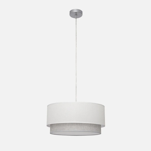 Abrila Kenya Blanco / Gris - Colgante Moderno 3xE27 40 cm