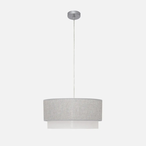 Abrila Kenya Gris / Blanco - Colgante Moderno 3xE27 40 cm