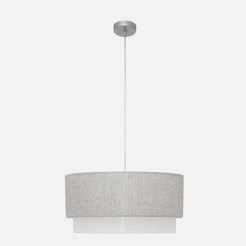 Abrila Kenya Gris / Blanco - Colgante Moderno 3xE27 50 cm
