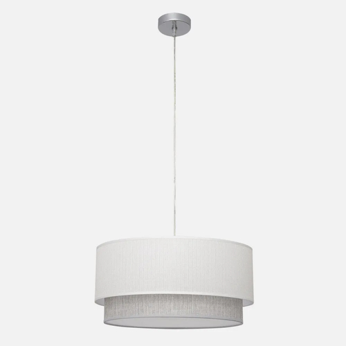 Abrila Kenya Blanco / Gris - Colgante Moderno 3xE27 50 cm