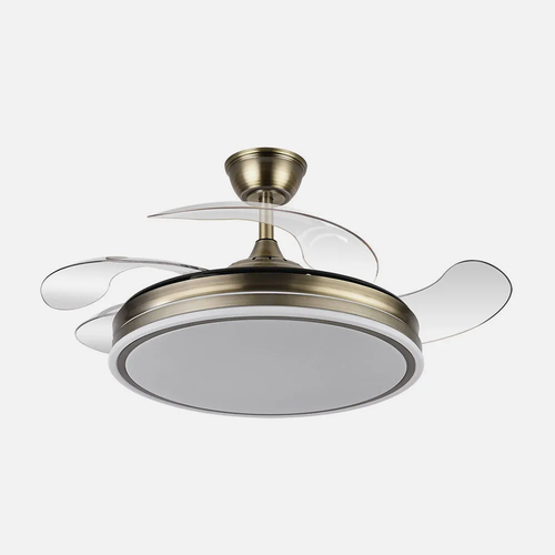 Abrila Bayomo Cuero - Ventilador de Techo Aspas Retráctiles 72 W A+