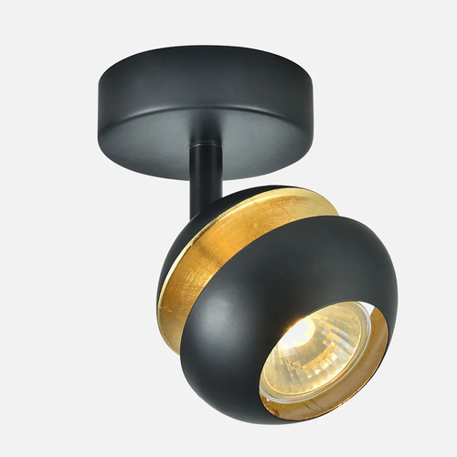 Abrila Beethoven Negro / Oro - Foco Moderno 1xGU10