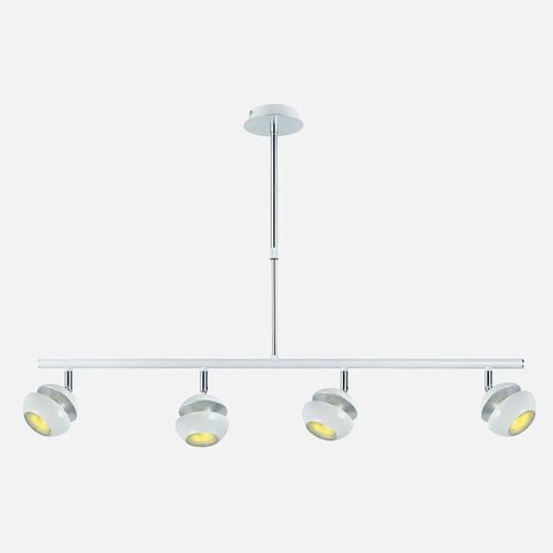 Abrila Beethoven Blanco / Plata - Lámpara Moderna 4xGU10