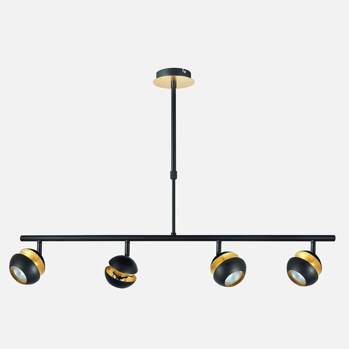 Abrila Beethoven Negro / Oro - Lámpara Moderna 4xGU10