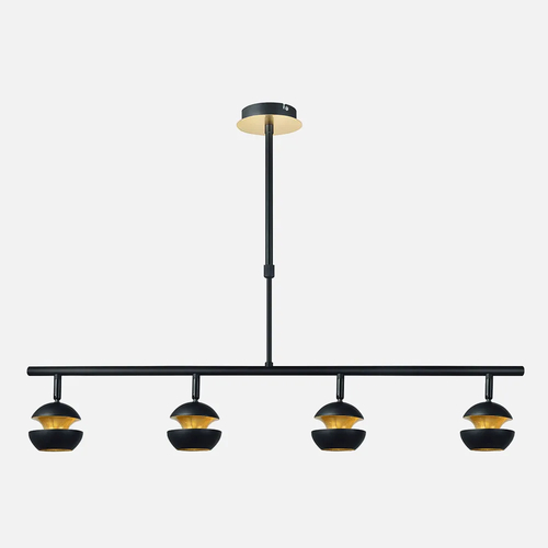 Abrila Beethoven Negro / Oro - Lámpara Moderna 4xGU10