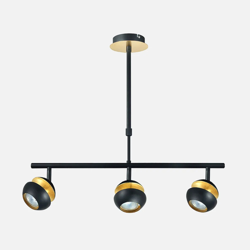 Abrila Beethoven Negro / Oro - Lámpara Moderna 3xGU10