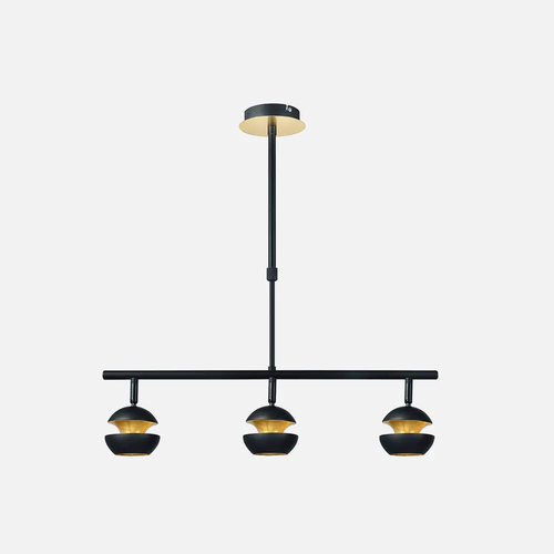 Abrila Beethoven Negro / Oro - Lámpara Moderna 3xGU10