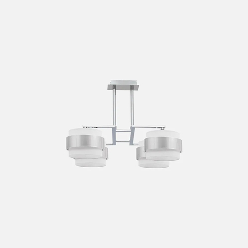 Abrila BREMEN Cromo/Blanca-Plata - Lámpara Moderna 4xE14
