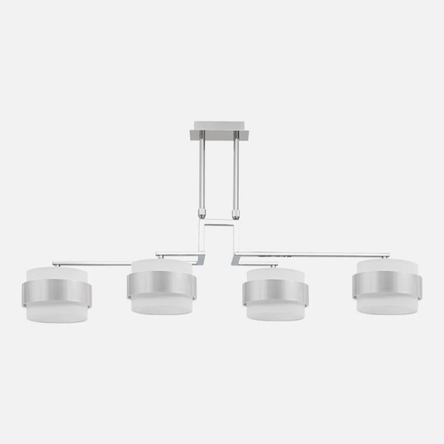 Abrila BREMEN Cromo/Blanca-Plata - Lámpara Moderna Regx94x34 Cm