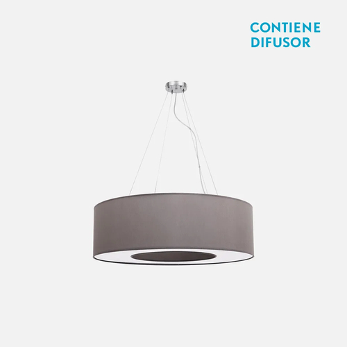 Abrila HAITI Cromo/Topo - Colgante Moderno 4xE27 50 cm