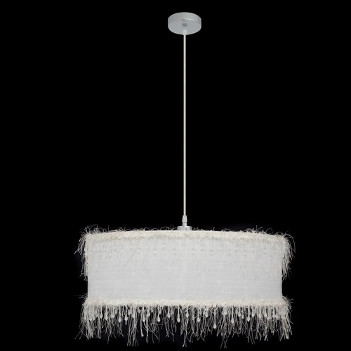 Abrila Hilos Blanco - Colgante Clásico 1xE27 50 cm