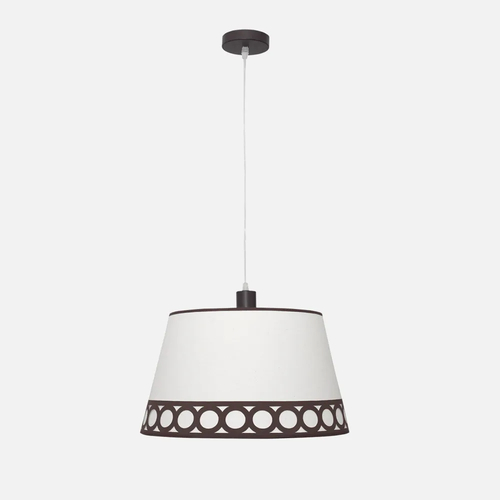 Abrila Dalia Beige / Marrón - Colgante Clásico 1xE27 40 cm