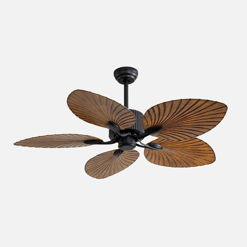 Abrila Colla Negro / Marrón - Ventilador de Techo Aspas Normales 26 W E