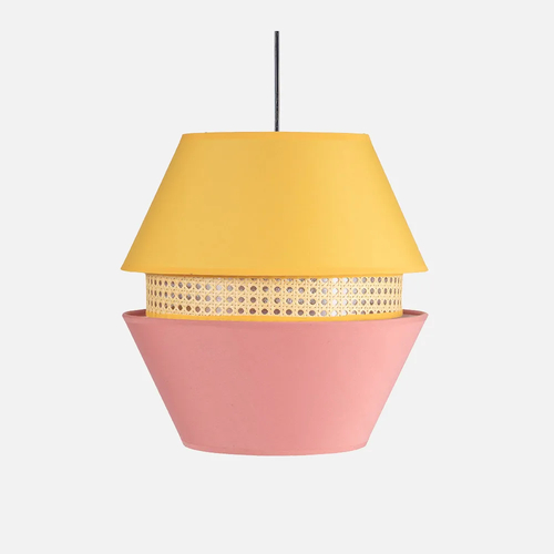 Abrila Trajano Rosa / Amarillo - Colgante Moderno 1xE27 35 cm