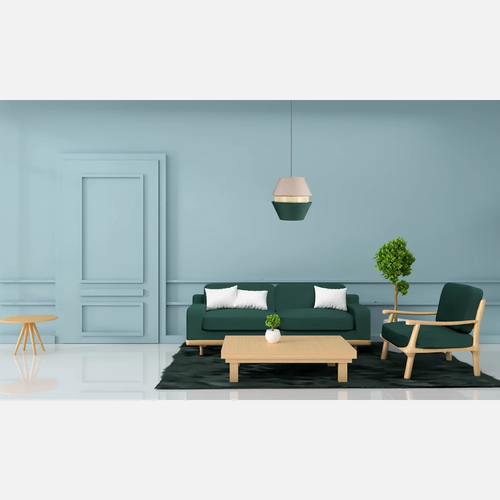 Abrila Trajano Verde / Beige - Colgante Moderno 1xE27 35 cm