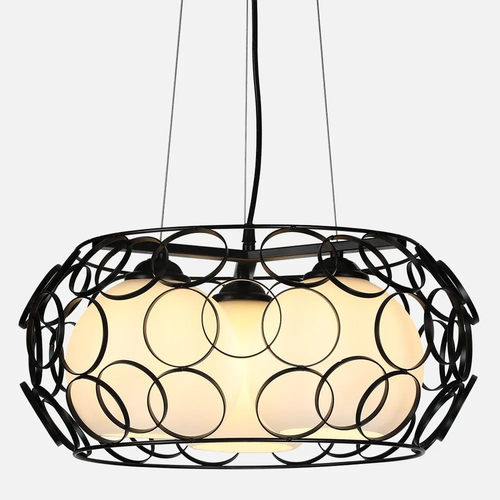 Abrila Peregrino Negro - Colgante Moderno 3xE27 45 cm