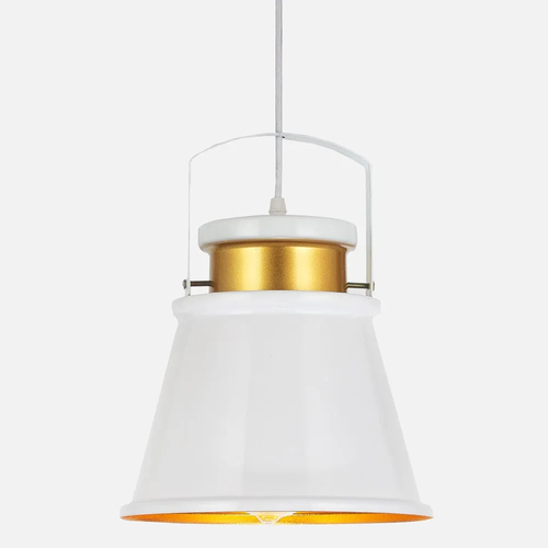 Abrila Pelícano Blanco / Oro - Colgante Moderno 1xE27 25 cm