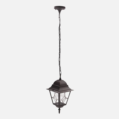 Abrila Bootes Marrón - Colgante Exterior Clásico Aluminio / Cristal 44 IP