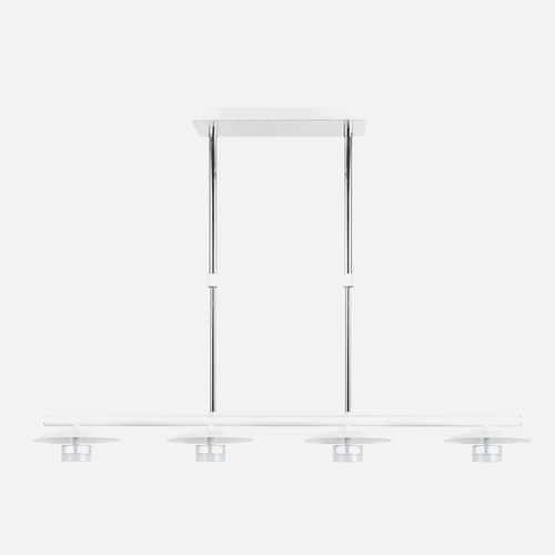 Abrila CIUDAD DEL CABO Blanco / Plata - Lámpara Moderna 24 W