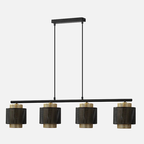 Abrila KYOTO Negro / Oro - Lámpara Moderna 4xE27