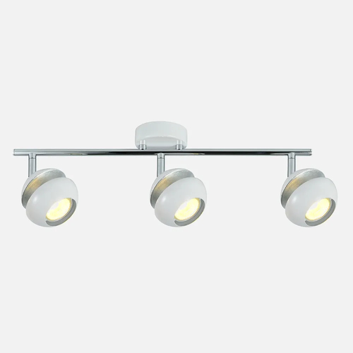 Abrila Beethoven Blanco / Plata - Foco Moderno 3xGU10