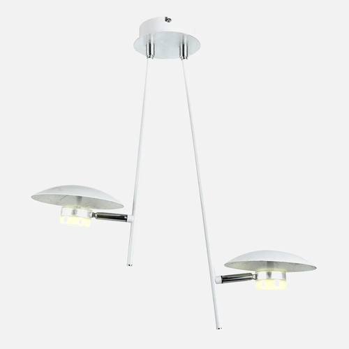 Abrila CIUDAD DEL CABO Blanco-Plata - Lámpara Moderna 12W