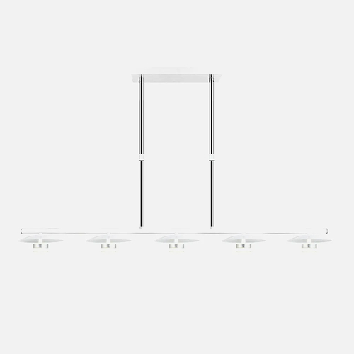 Abrila CIUDAD DEL CABO Blanco / Plata - Lámpara Moderna 30 W