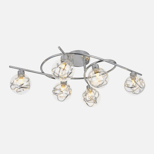 Abrila VARANASI Cromo - Lámpara Moderna 6xG9
