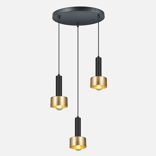 Abrila ALLENDE Negro / Oro - Lámpara Moderna 3xE27