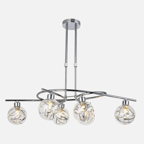 Abrila VARANASI Cromo - Lámpara Moderna Regx65x30 Cm
