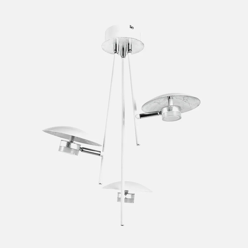 Abrila CIUDAD DEL CABO Blanco-Plata - Lámpara Moderna 18 W