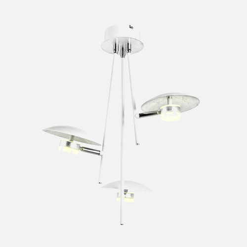 Abrila CIUDAD DEL CABO Blanco-Plata - Lámpara Moderna 18 W