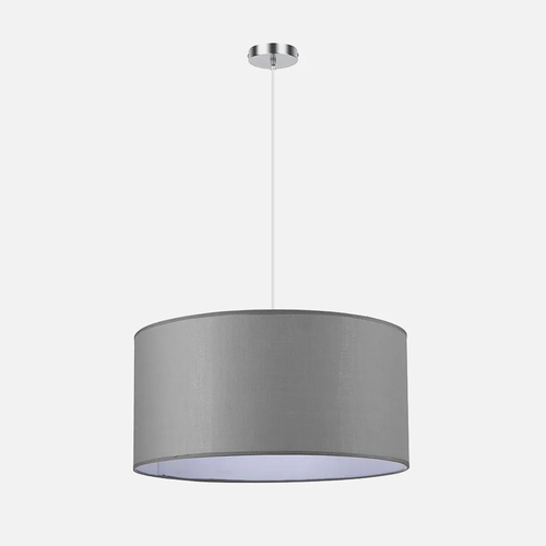 Abrila CHANZA Gris / Cromo - Colgante Moderno 3xE27 50 cm