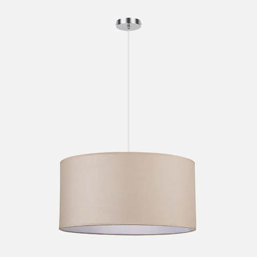 Abrila CHANZA Beige / Cromo - Colgante Moderno 3xE27 50 cm