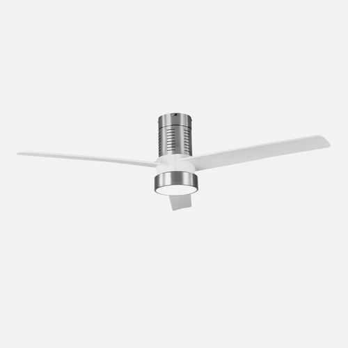 Abrila TEO Níquel / Blanco - Ventilador de Techo Aspas Normales 24 W F