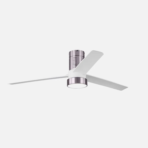 Abrila TEO Níquel / Blanco - Ventilador de Techo Aspas Normales 24 W F