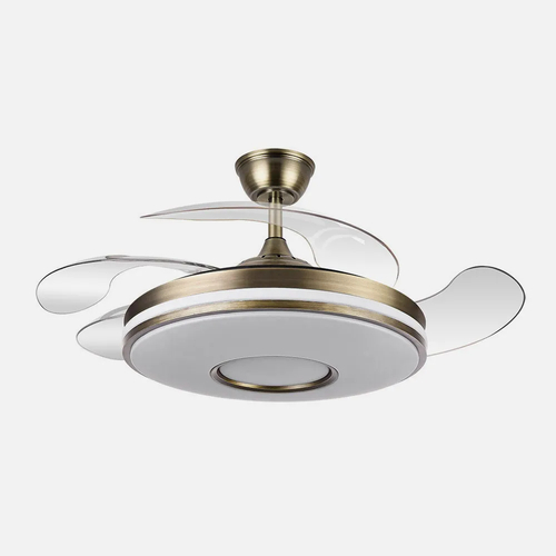 ABRILA DANI Cuero 59 W F - Ventilador de Techo Aspas Retráctiles