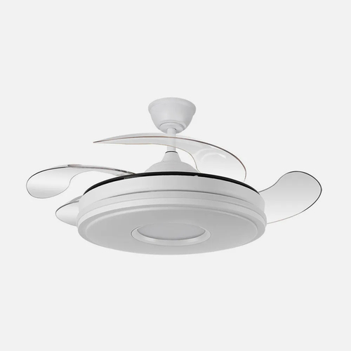 ABRILA DANI Blanco - Ventilador de Techo Aspas Retráctiles 59 W F