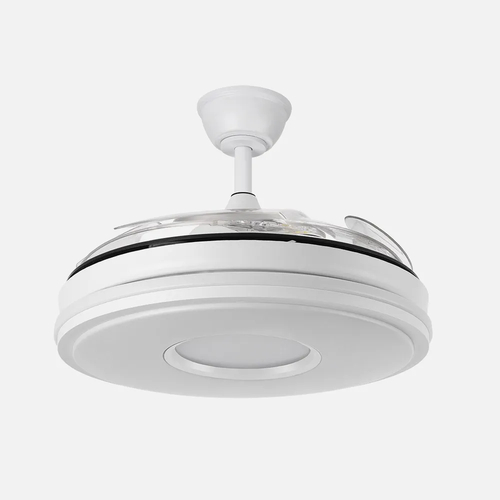 ABRILA DANI Blanco - Ventilador de Techo Aspas Retráctiles 59 W F