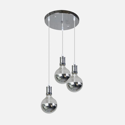 Abrila GALA Cromo - Lámpara Moderna 3xE27 24 W