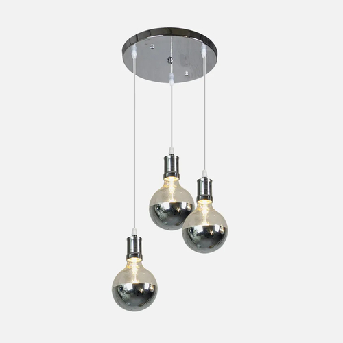 Abrila GALA Cromo - Lámpara Moderna 3xE27 24 W