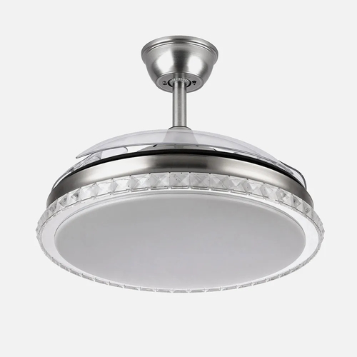 Abrila BILIKU Níquel - Ventilador de Techo Aspas Retráctiles 72 W F