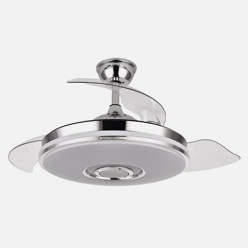 Abrila NOTO Cromo - Ventilador de Techo Aspas Retráctiles 72 W F