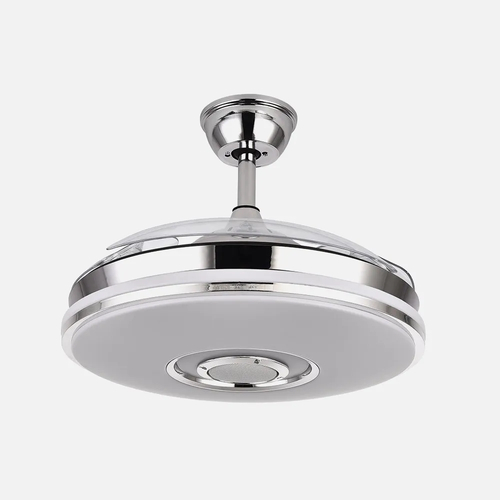 Abrila NOTO Cromo - Ventilador de Techo Aspas Retráctiles 72 W F