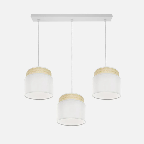 Abrila KANDY Natural/Blanco - Lámpara Moderna 3xE27