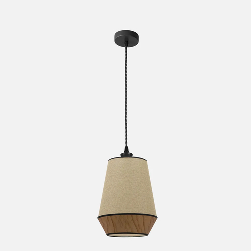 Abrila CAMPANA Saco/Marrón - Colgante Moderno 1xE27 30 cm