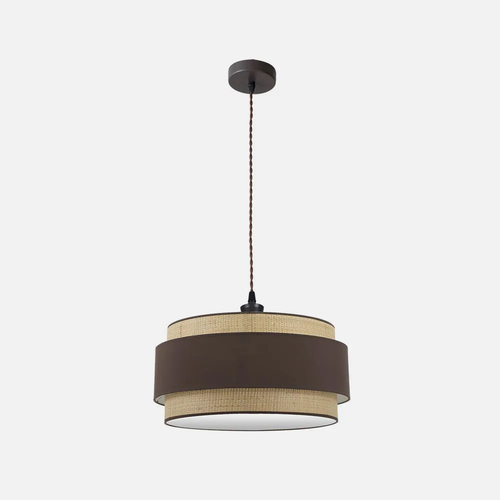 Abrila KANDY Natural/Marrón - Colgante Moderno 2xE27 50 cm