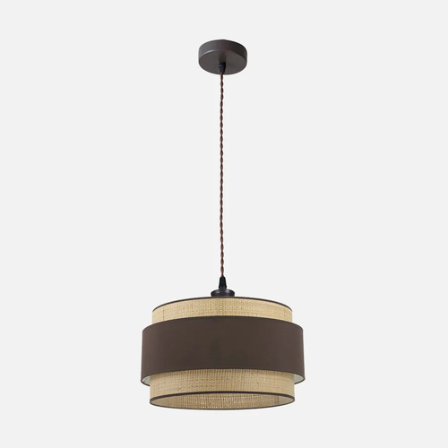 Abrila KANDY Natural/Marrón - Colgante Moderno 1xE27 40 cm